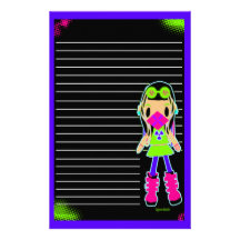 Cyber Girl X Stationery