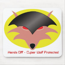 Cyber Wolf Mouse Pad