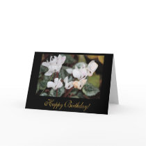 Cyclamen Birthday Card