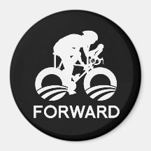 CYCLE FORWARD WITH OBAMA REFRIGERATOR MAGNET