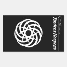 Cycle of Ages Saga:  White Logo on Black Sticker.