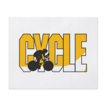 cycle text design flyers