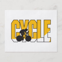 cycle text design flyers