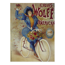 Cycles Wolff American Bicycle Poster Postcards