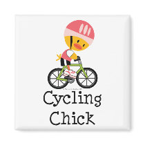Cycling Chick Magnet