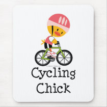 Cycling Chick Mousepad