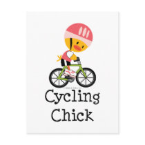 Cycling Chick Postcard