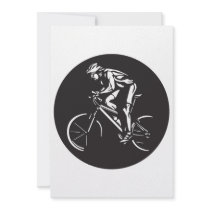 cycling clycer inverse silhouette invites