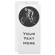 cycling clycer inverse silhouette rack card