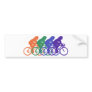 Cycling (female) bumper stickers