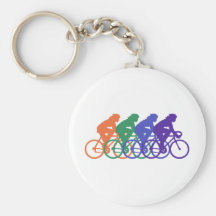 Cycling (female) keychain