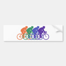 Cycling (male) bumper stickers