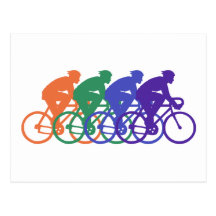 Cycling (male) postcard
