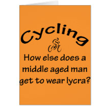 Cycling Man Card