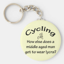Cycling Man Keychains