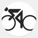 cycling racing bicycle round stickers