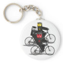 Cycling Recycle Bins keychains