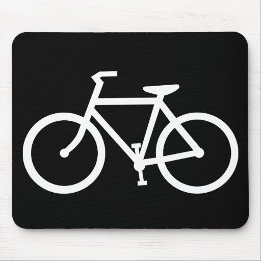 cycling silhouette mousepads