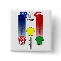 Cycling Touring France Buttons