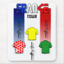 Cycling Touring France Cyclists gear Mouse Mats