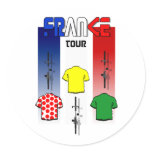 Cycling Touring France Cyclists gear stickers