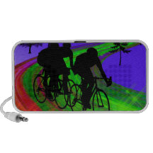 Cycling Trio on Ribbon Road Travel Speaker