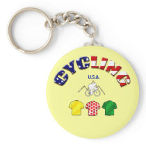 Cycling USA Cyclist Tees and Cycle Gifts Key Chains