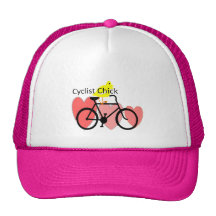 cyclist CHICK--Biking, Bicycle Enthusiast Gifts Mesh Hats