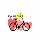 cyclist CHICK--Biking, Bicycle Enthusiast Gifts t-shirts