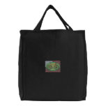 Cyclist embroidered bags