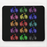 Cyclist Gifts, Vintage 1950 Bicycle Design Mouse Pad