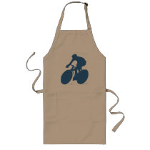 Cyclist Silhouette Aprons
