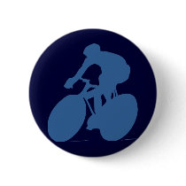 Cyclist Silhouette Button