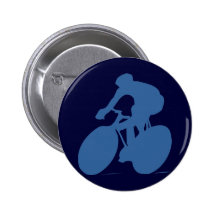 Cyclist Silhouette Button