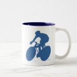 Cyclist Silhouette Mugs