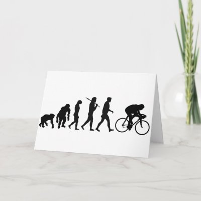 Logo Design Bike on Cyclists Cycling Evolution Bicycle Riders Cycle Card   Zazzle Co Uk