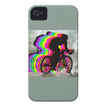 Cyclists Cycling in the Clouds iPhone 4 Case