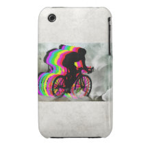 Cyclists Cycling in the Clouds iPhone 3 Cover