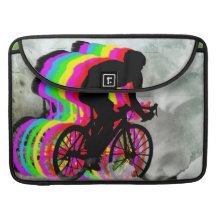 Cyclists Cycling in the Clouds Sleeves For MacBook Pro