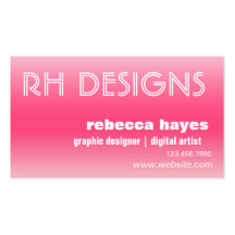 Cyclone Gradient Pink Business Cards