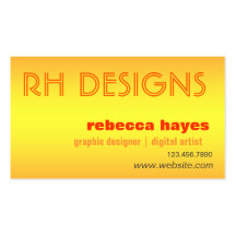Cyclone Gradient Sunrise Orange Business Card Template