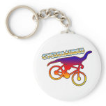 Cyclosaurus Rex Bicycle Enthusiast keychains