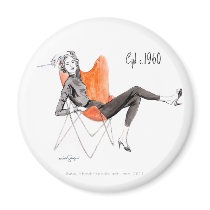 Cyd c. 1960 Round Magnet