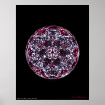 Cymatics: Metatron Cube Brainwave Sound Poster