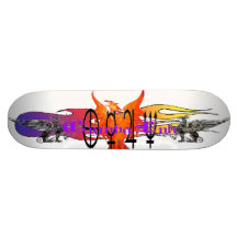 CymbaLyk Phoenix Flames Griffens Symbol Skateboard