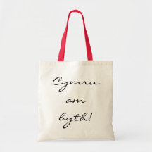 Cymru am byth! canvas tote bag