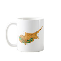 Cyprus Flag-colour Map Customisable Mug