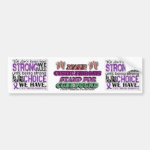 cystic fibrosis bumper sticker