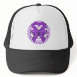 Cystic Fibrosis Butterfly Circle of Ribbons hats