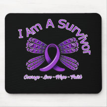 Cystic Fibrosis Butterfly I Am A Survivor Mouse Pad